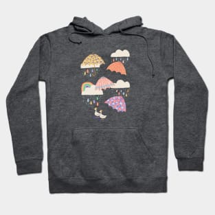 Spring Rain with Ducks Hoodie